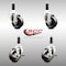 Service Caster 3 Inch 316SS Soft Rubber Swivel 3/4 Inch Expanding Stem Caster Brake SCC, 2PK SCC-SS316EX20S314-SRS-2-TLB-2-34 - alternate 5
